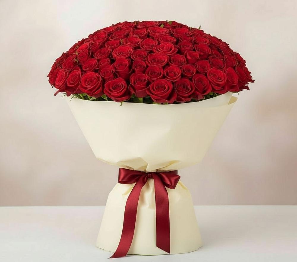Букет 101 Красная роза Милано в Северо-Восточные Сады