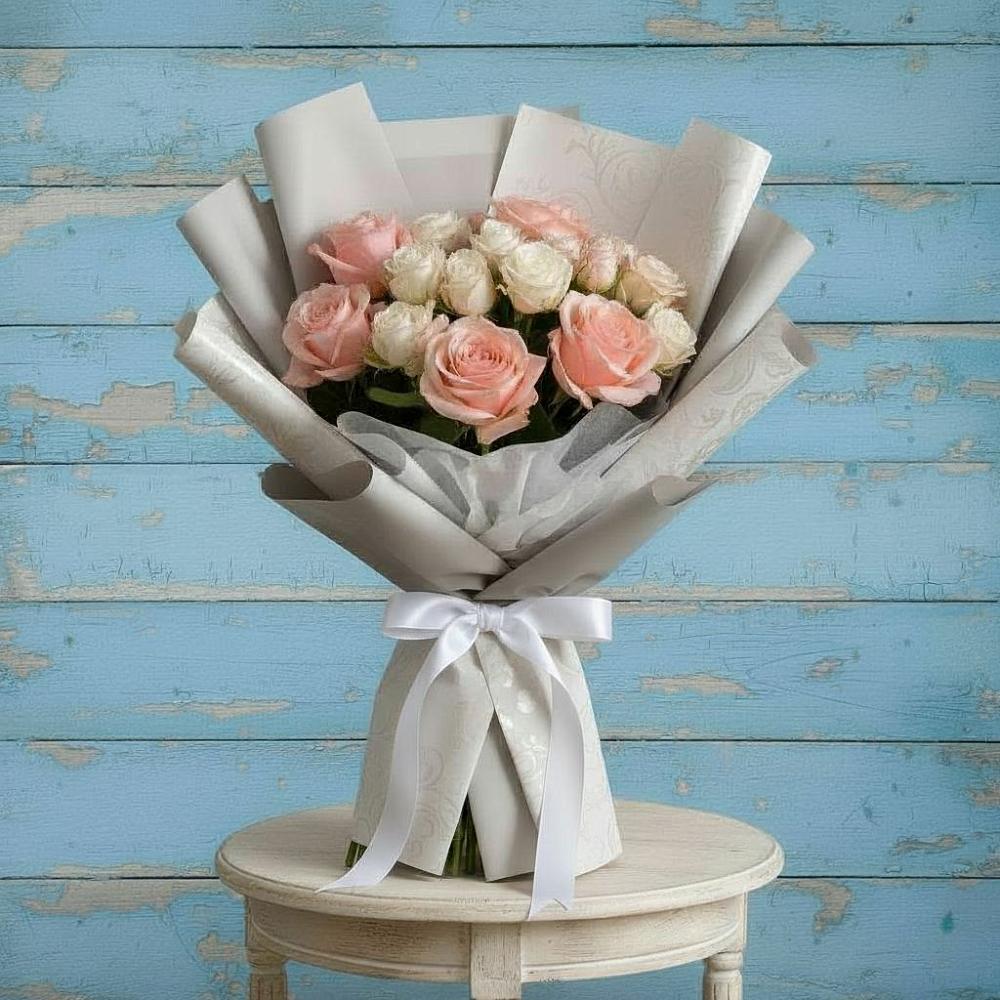 Букет цветов из: Розы в Северо-Восточные Сады