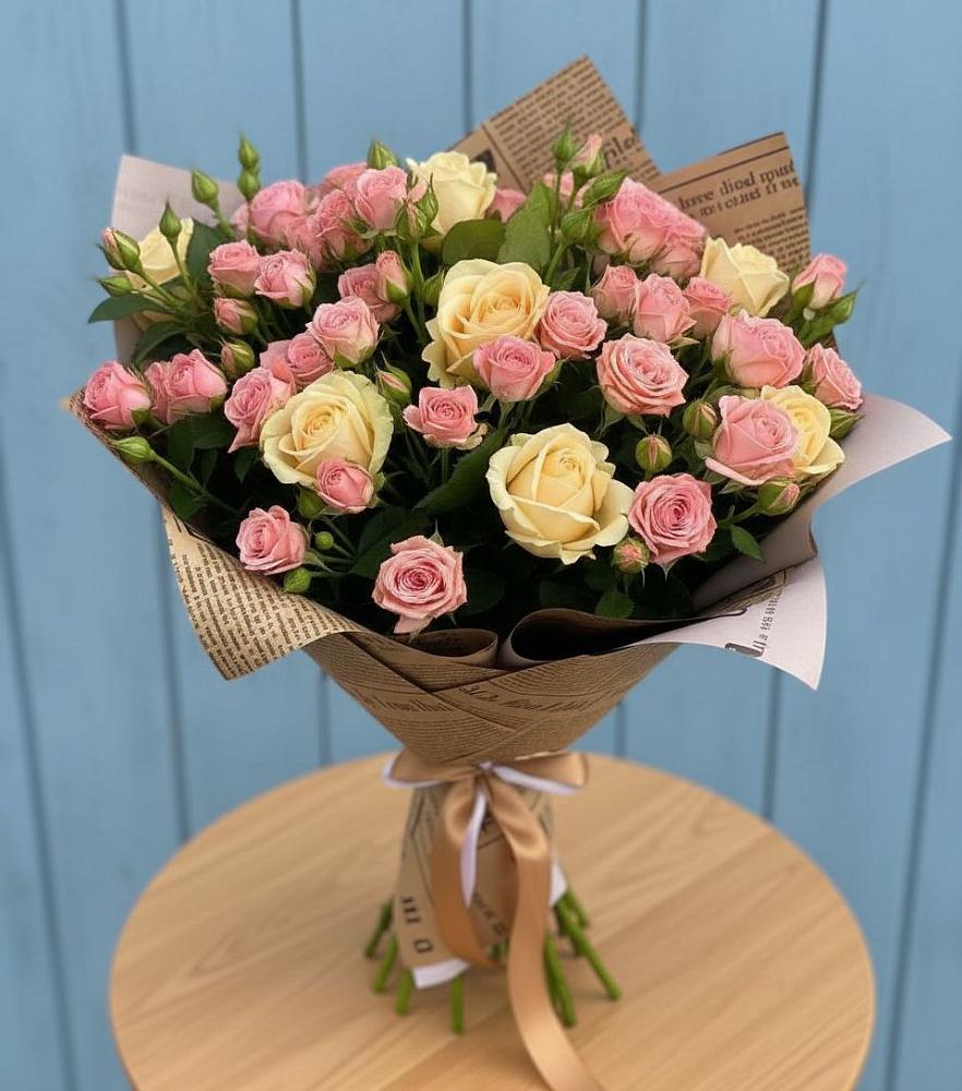 Букет цветов из: Розы в Северо-Восточные Сады