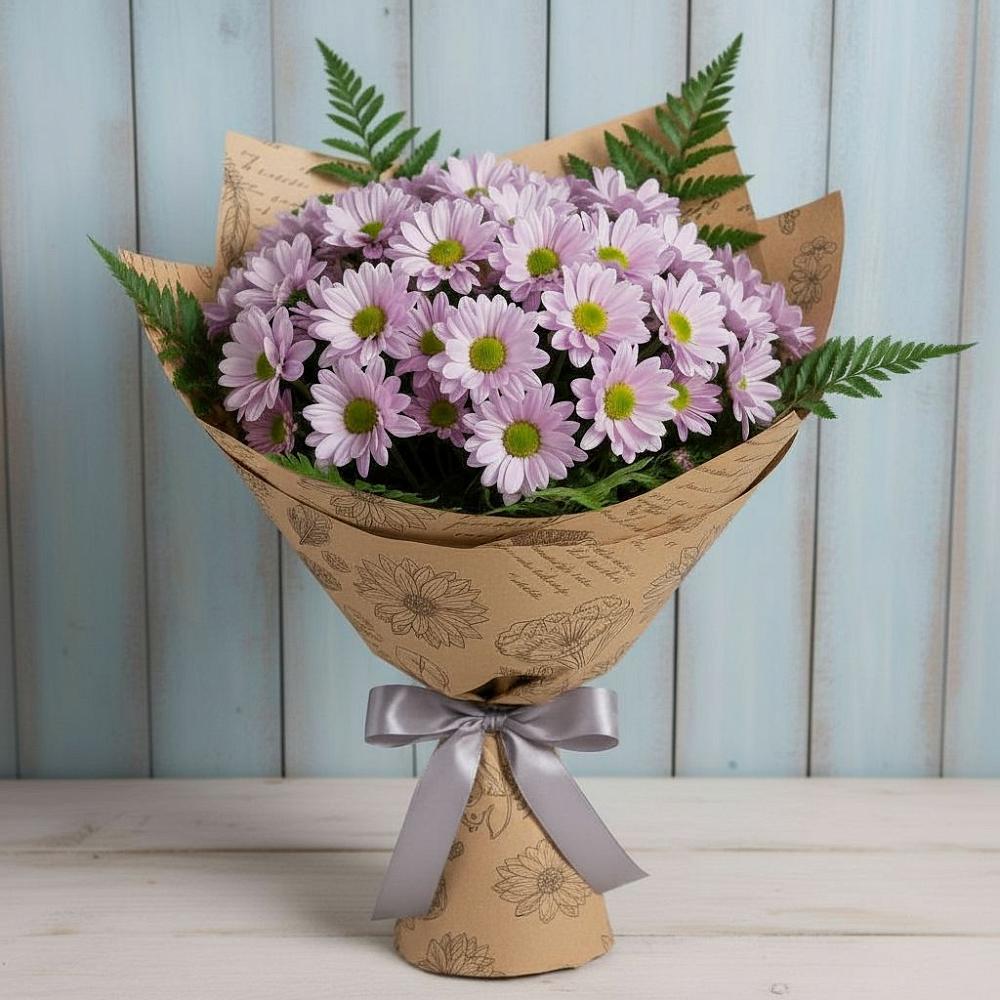Букет цветов из: Хризантемы в Северо-Восточные Сады