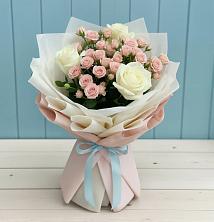 Букет цветов из:  Розы в Северо-Восточные Сады