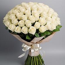 Букет 101 беля роза Белоснежка в Северо-Восточные Сады