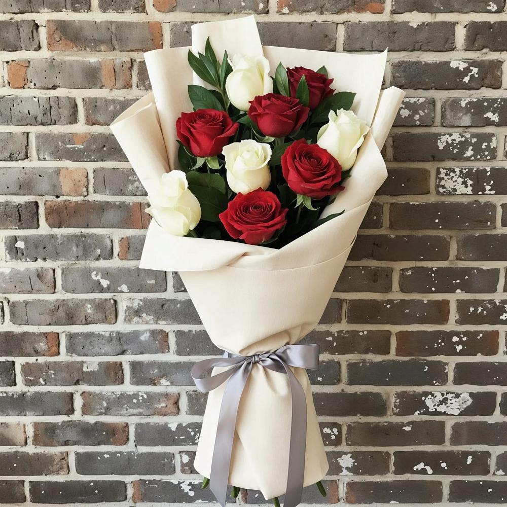 Букет цветов из: Розы в Северо-Восточные Сады