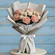Букет цветов из:  Розы #REPLACE_PRED# Северо-Восточные Сады