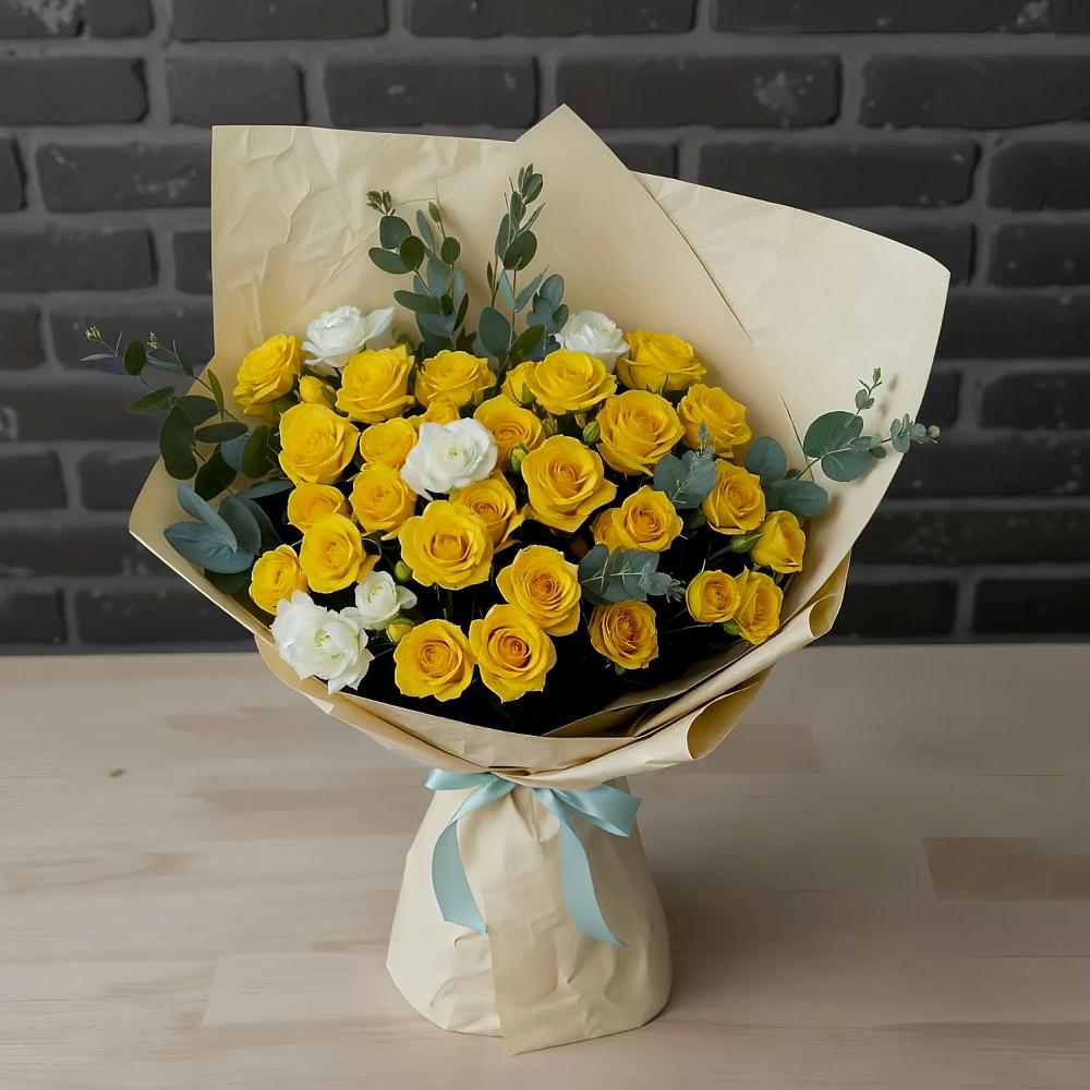 Букет цветов из: Розы в Северо-Восточные Сады