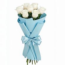 Букет 7 белых роз Проуд в Северо-Восточные Сады