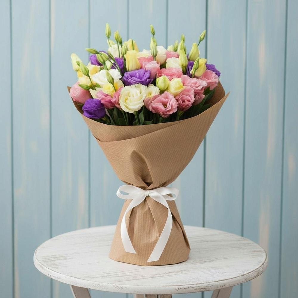 Букет цветов из: Лизиантусы в Северо-Восточные Сады