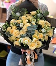 Букет цветов из:  Розы и Лизиантусы #REPLACE_PRED# Северо-Восточные Сады