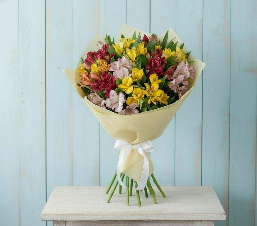 Букет цветов из: Альстромерии в Северо-Восточные Сады